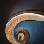 spiralling staircase visualising a dwindling career