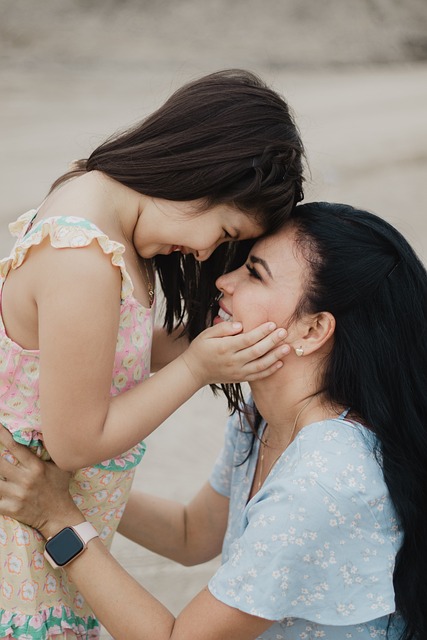 Mother and daughter reconnecting visualizing reclaiming motherhood